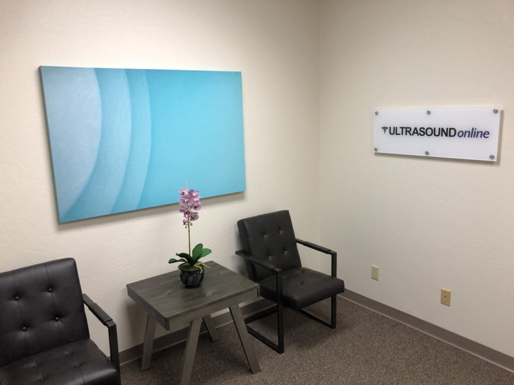 ultrasound online office lobby