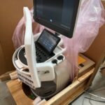 philips affiniti cvx ultrasound system turned on in crate